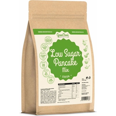 GreenFood Low Carb palačinky bez lepku a laktózy kakao 500 g