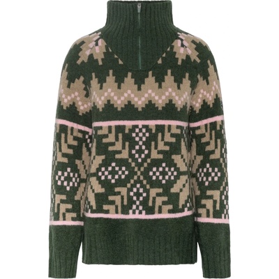 Kari Traa Дамски пуловер Kari Traa Women's Amelia Knit Jumper - Thyme (117-2813-0414)