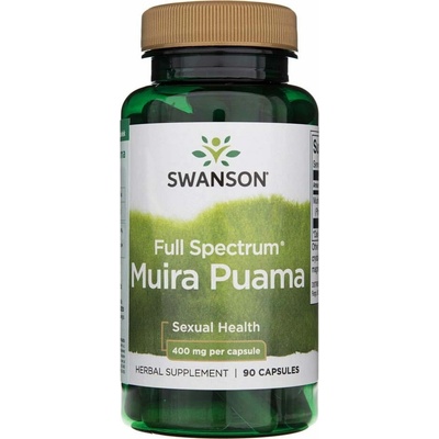 Swanson Muira Puama s plným spektrom 400 mg 90 kapsúl