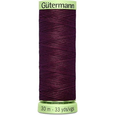 Gutermann Gombíková (režná) niť Gütermann 30 m - 130 - vínová