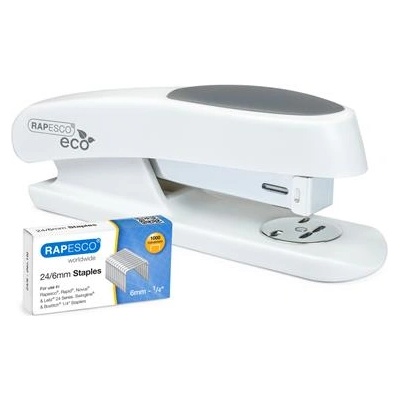 Rapesco Стикер, 24/6, 20 листа, антибактериален, RAPESCO "Germ-Savvy ECO Sting Ray", бял 1483 (1483)