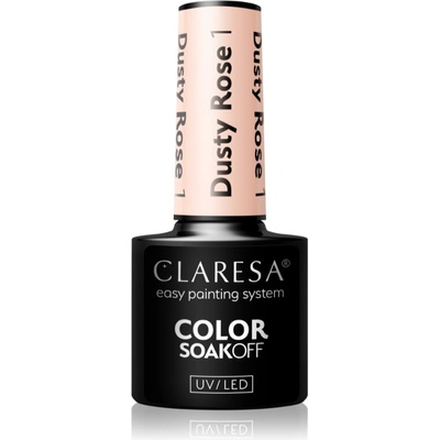 Claresa SoakOff UV/LED Color Dusty Rose гел лак за нокти цвят 1 5 гр