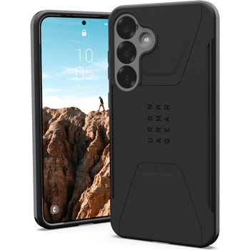 Urban Armor Gear Gear Civilian MagSafe Case - удароустойчив хибриден кейс с MagSafe за Samsung Galaxy S25 Plus (черен)