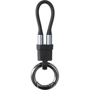 4smarts USB-C към USB-C кабел тип ключодържател за всички устройства с USB-C - 4smarts KeyRing USB-C to USB-C Cable (черен) (bulk) (541926)