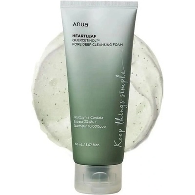 Anua Heartleaf Quercetinol Pore Deep Cleansing Foam - Почистваща пяна с кверцетинол 150мл
