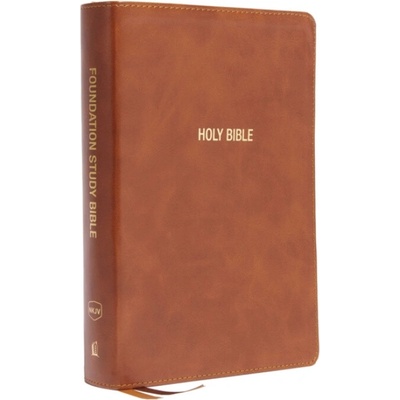 Nkjv, Foundation Study Bible, Large Print, Leathersoft, Brown, Red Letter, Comfort Print: Holy Bible, New King James Version Thomas NelsonImitation Leather