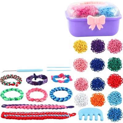 LEAN Toys 28795 Kreatívna sada na výrobu gumičkových náramkov