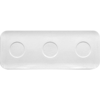 RAK Porcelain Talíř obdélníkový 46 x 18 cm 3 důlky RAK-AURT46IN3