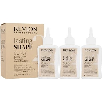 Revlon Lasting Shape Curly Curling Lotion Sensitised Hair 2 лосион за перманентно къдрене за чувствителна коса 3x100 ml