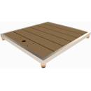Eichenwald Ideal Podlahový rošt WPC k zahradním sprchám 840 x 750 mm