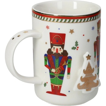 Brandani Бяла чаша с коледен мотив 400 ml Lo schiaccianoci - Brandani (84175)