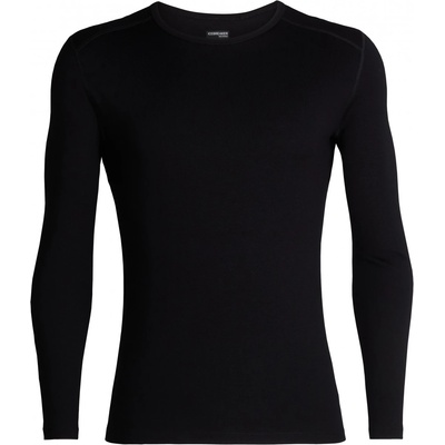 Icebreaker Мъжко мериносово термобельо Icebreaker 260 Tech L/S Crewe Merino base layer - Black (015-0865-0112)