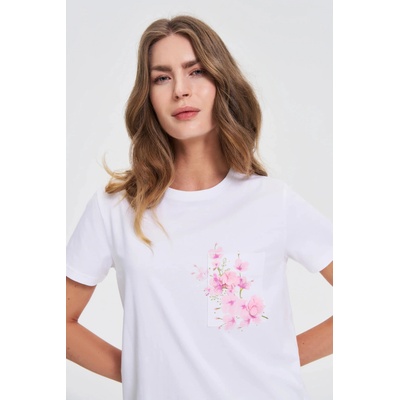 Moodo Бяла тениска с принт Moodo | Byal | ЖЕНИ | XS