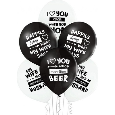 Godan BRN_5000651 Set balónov Best Wife Best Husband 30cm Best Husband