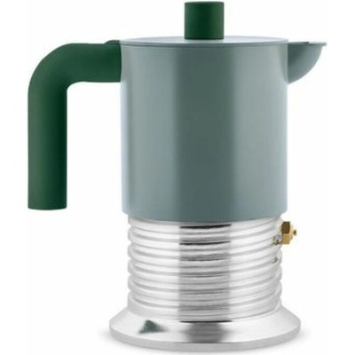 ALESSI Moka kanvička Vite, 3 šálky, zelená PM01/3 GR