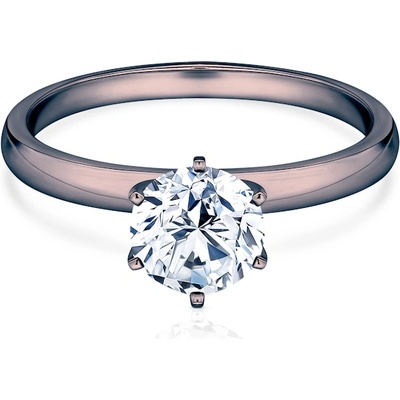 SAVICKI Годежен пръстен savicki: черно злато, диамант