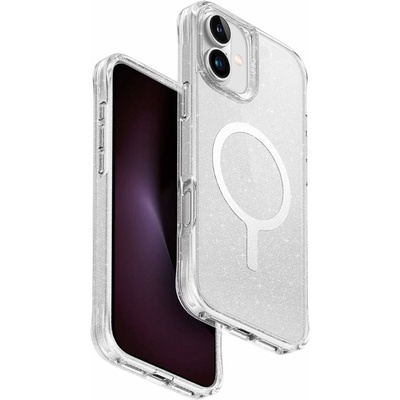 Uniq LifePro Xtreme Glitter puzdro s podporou MagSafe pre Apple iPhone 16 Plus transparentné (8886463689561) Puzdro