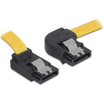 Delock Cable SATA 30cm right/up metal yellow 82523