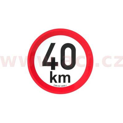 ACI omezení rychlosti 40 km retroreflexní průměr 200 mm (na přívěsy) 9908002