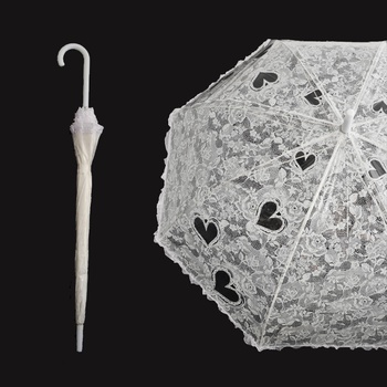 Jenifer S5 Svadobný dáždnik transparentný poloautomatický