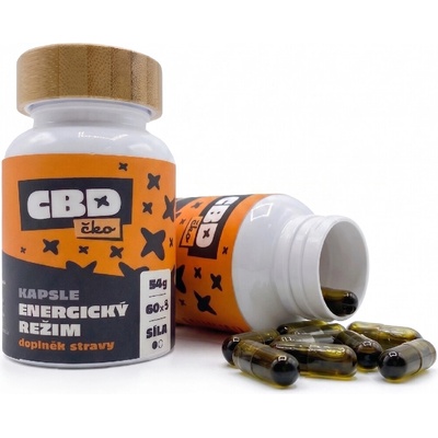 CBDčko CBG+CBD kapsle 2v1 1200 mg 60 ks Energický režim
