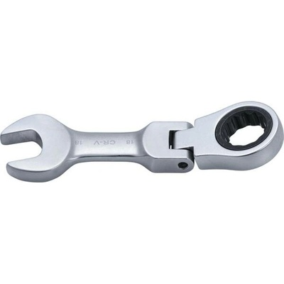 BGS Technic Krátký očkoplochý klíč 18 mm s ráčnou kloubový BGS 6918