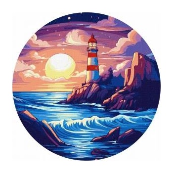 Ideyka Painting by numbers straddles the frame - On the shore