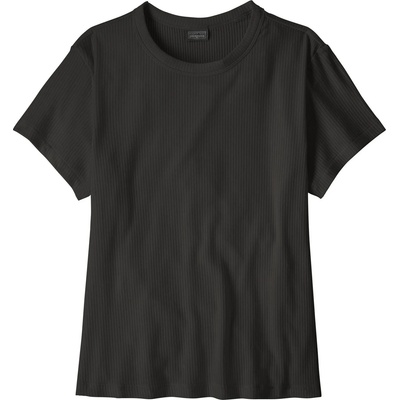 Patagonia Дамска тениска Patagonia Women's Rib Knit Top T-shirt - Black (916-6172-0114)