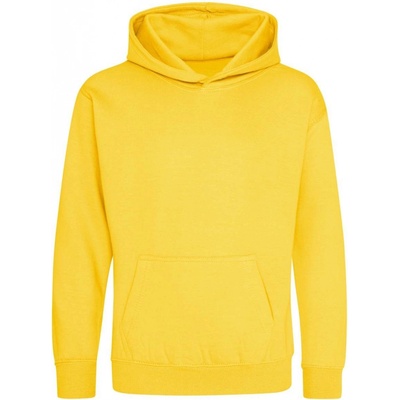 Just Hoods dětská mikina s klokankou Skipi slunečná žlutá