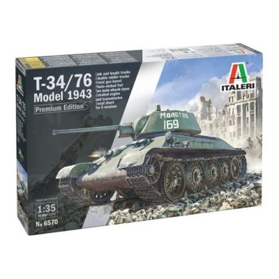 Italeri Italeri: T-34/76 Mod. 1943 премиум модел на танк, 1: 35