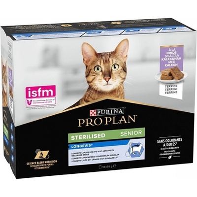 Purina Pro Plan Cat Sterilised krůta 10 x 75 g