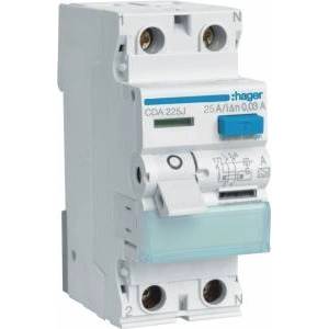 Hager Differential rim switch 2P 25A 0, 03A type A CDA225J
