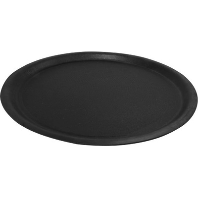 Sving podnos 38 cm kulatý černý mat Olympos - protiskluzový