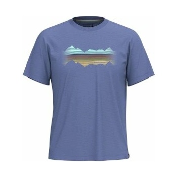 Smartwool MOUNTAIN HORIZON SHORT SLEEVE GRAPHIC T Uni Nightfall blue