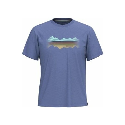 Smartwool MOUNTAIN HORIZON SHORT SLEEVE GRAPHIC T Uni Nightfall blue