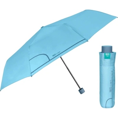 Дамски неавтоматичен чадър Perletti Time 26292, Светлосин