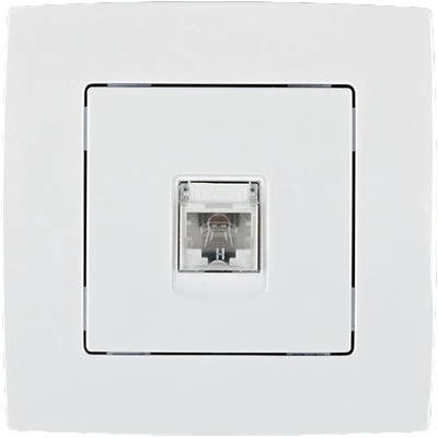 City КОМПЮТЪРЕН КОНТАКТ rj45 cat6e БЯЛ (190034)
