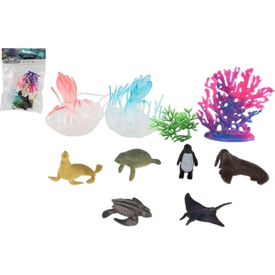 Teddies Súprava morských zvieratiek a koralov