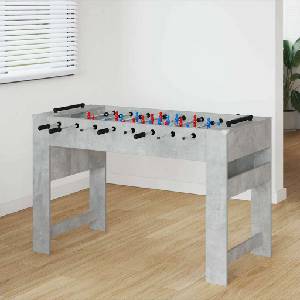 vidaXL Маса за фуутбол Бетонно Сиво 125 x 60, 5 x 80 см (858887)
