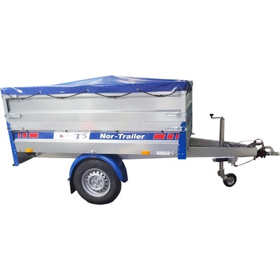 EBECO T5 - 1350 kg set s nadstavbami a plachtou + oporné koleso
