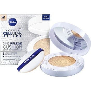 Nivea Hyaluron Cellular Filler Pečující make-up v houbičce 02 střední 15 g