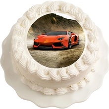 Jedlý papír ro kluky a chlapy milující rychlá auta - Lamborghini 20 cm - breAd. & edible