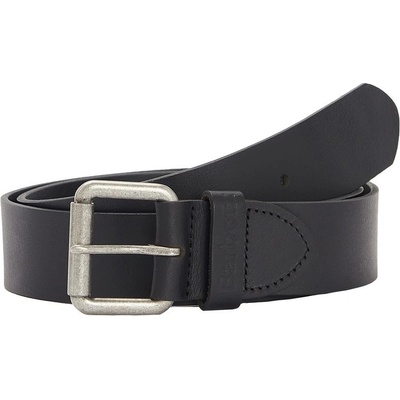 Barbour Prémiový pásek z hladké kůže Matt leather belt Black