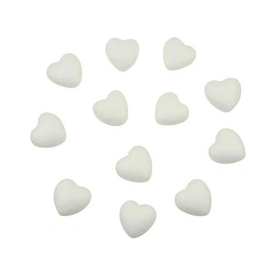 Polystyrénové srdiečka 4 cm 12 kusov