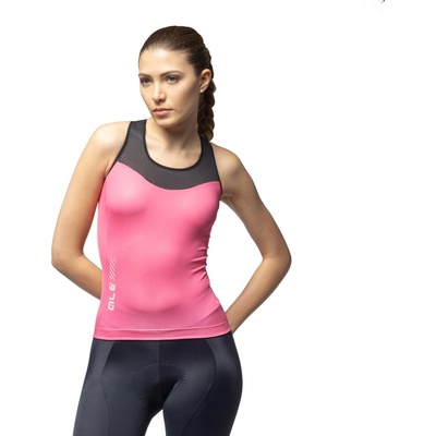 Alé PRAGMA Color Block W Top Flamingo pink