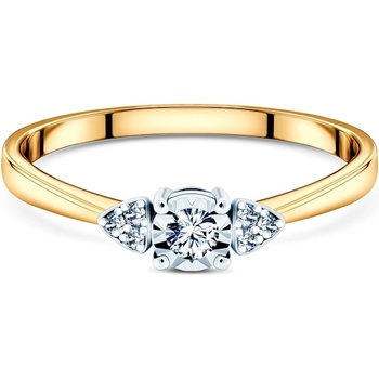 SAVICKI Годежен пръстен Savicki: двуцветно злато, диаманти