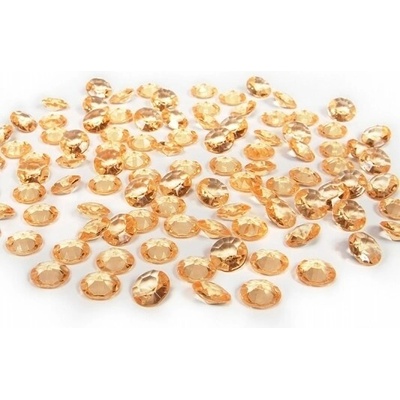 PartyDeco Diamantové konfety zlaté 12mm
