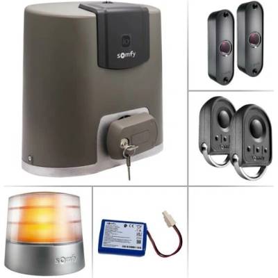 Somfy Elixo 500 3S+ io Komfort - sestava pohonu a příslušenství, pro posuvnou bránu do 500 kg