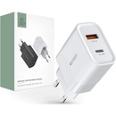 Tech-Protect C30W 1x USB-A + USB-C White (9589046926792)