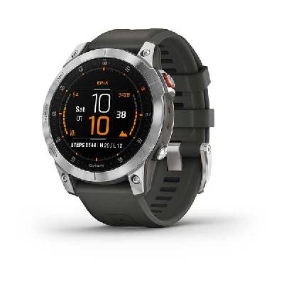 GARMIN Garmin EPIX Pro Glass SILVER/GREY Silicone Band